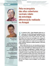 capa - Artigo Pela Reconquista das Altas Coberturas Vacinais: relato da estratégia diferenciada realizada no Amapá