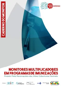 capa - Caderno do Monitor - Monitores Multiplicadores em Programas de Imunizações